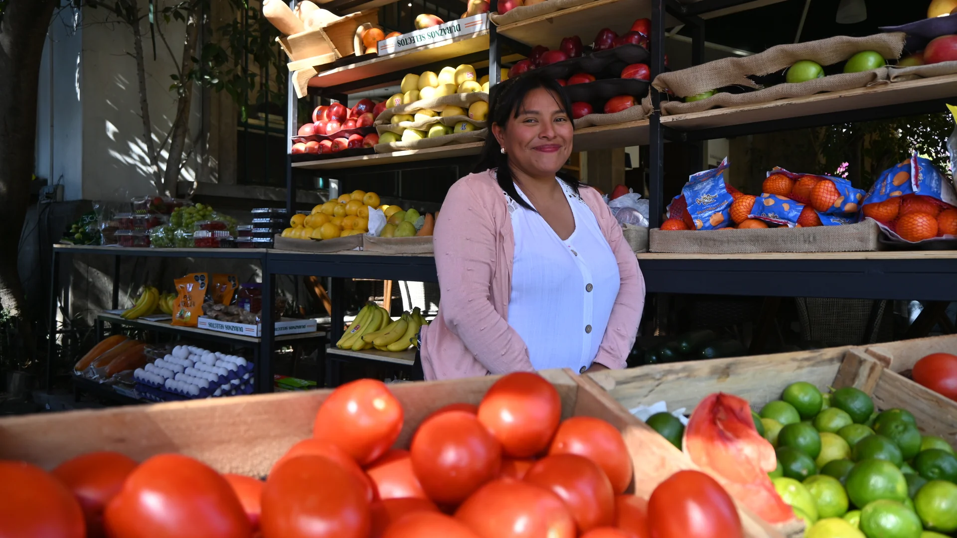 Sthefany en la Frutería Pepe de Polanco